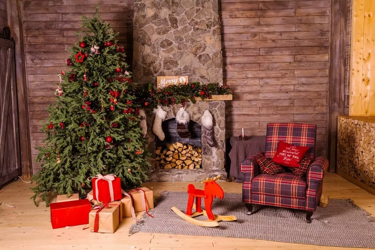 5 ideias para a árvore de Natal decorando em estilos interiores populares 5483_18