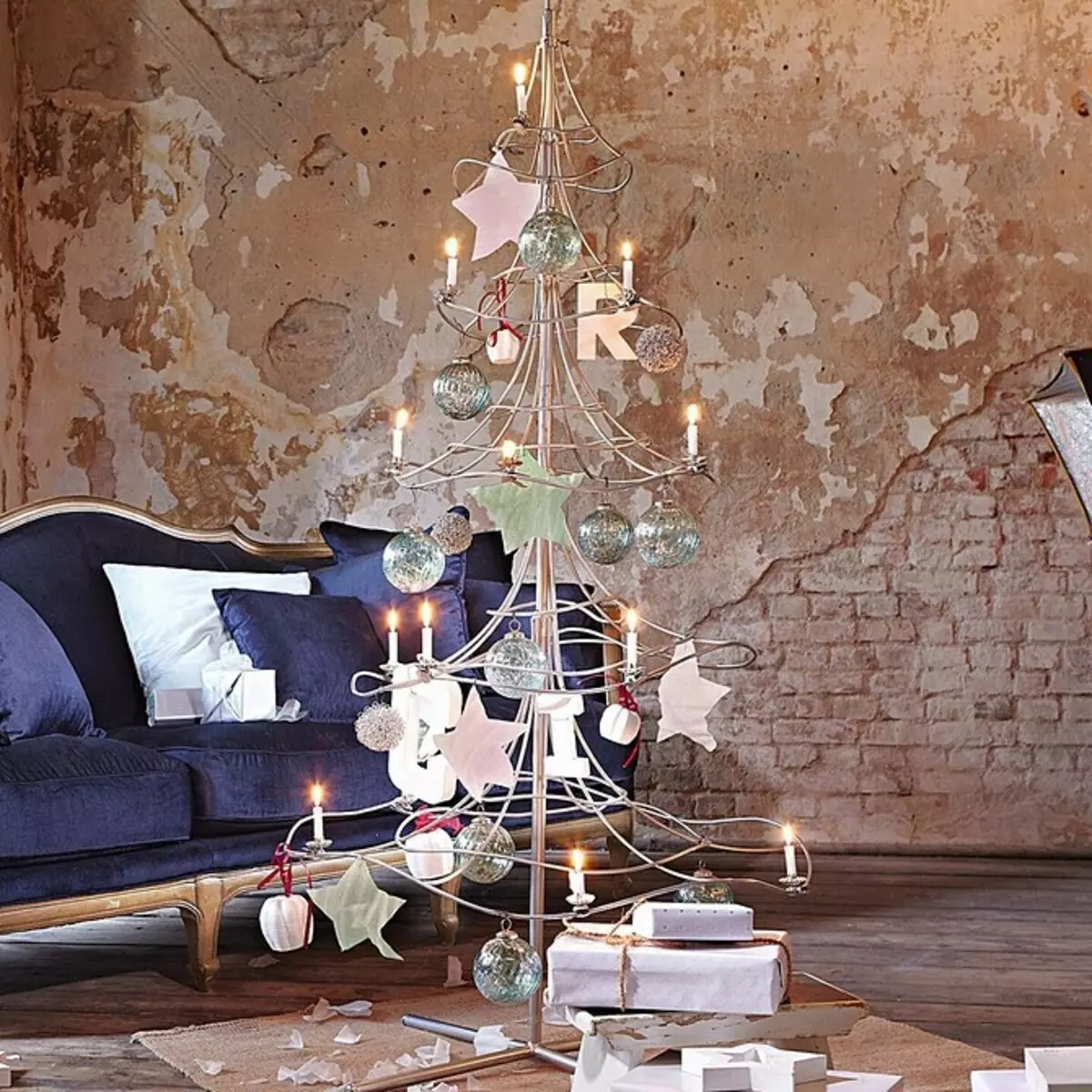 5 ideias para a árvore de Natal decorando em estilos interiores populares 5483_27