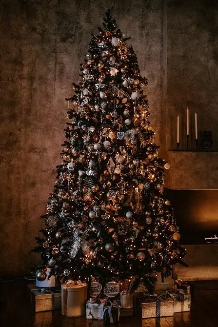 5 ideias para a árvore de Natal decorando em estilos interiores populares 5483_32