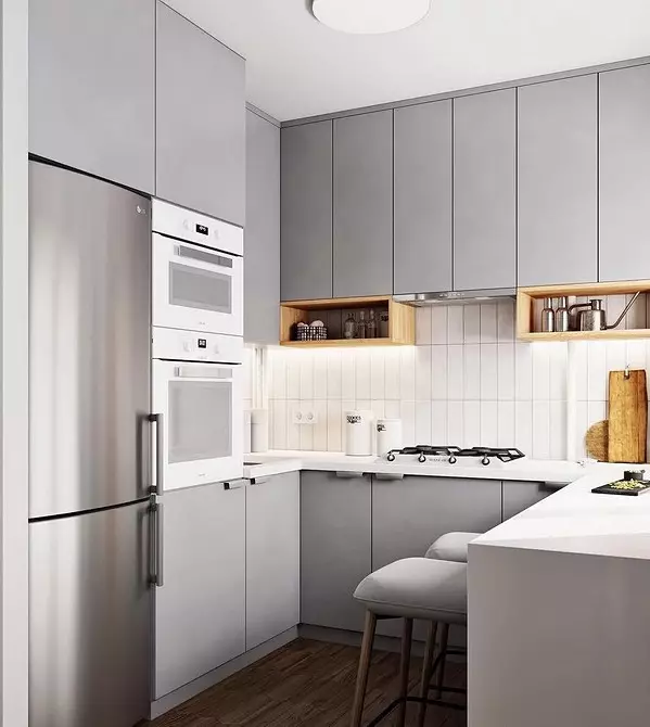 8 نصائح لتصميم المطبخ 4 متر مربع. م. 5491_87