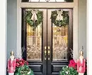 Si të dekoroj derën në Vitin e Ri: 5 opsionet më të bukura 5530_134