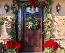 Cómo decorar la puerta al Año Nuevo: 5 Opciones más hermosas 5530_136