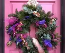 Si të dekoroj derën në Vitin e Ri: 5 opsionet më të bukura 5530_24