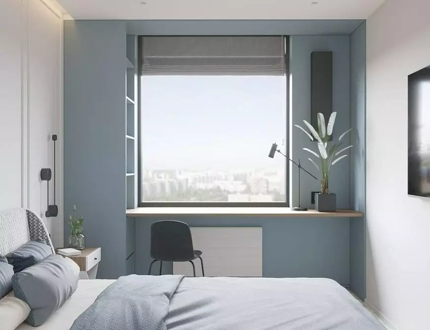 We draw up a bedroom of 11 square meters. M: Three Planning Options and Design Ideas 5561_39