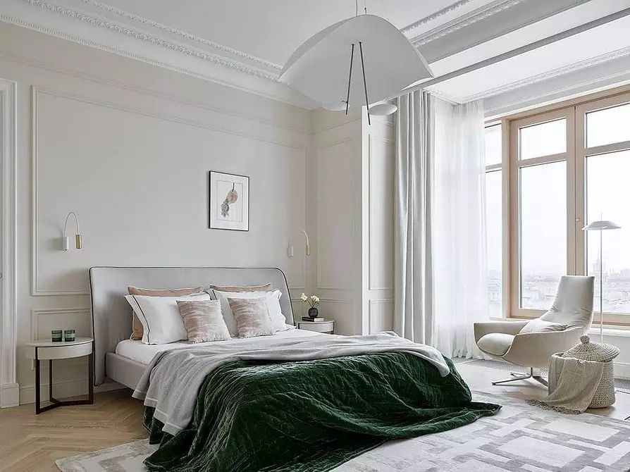 Bianco Bedroom: consigli di registrazione e rivestimenti progetti progetti 5581_112