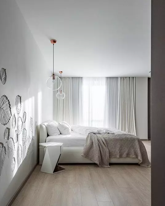 Bijela spavaća soba: Registracijski savjeti i pregled projekata dizajna 5581_43