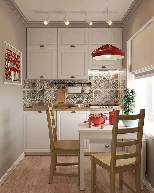 How to create comfort on a small kitchen: 5 simple steps 5637_28