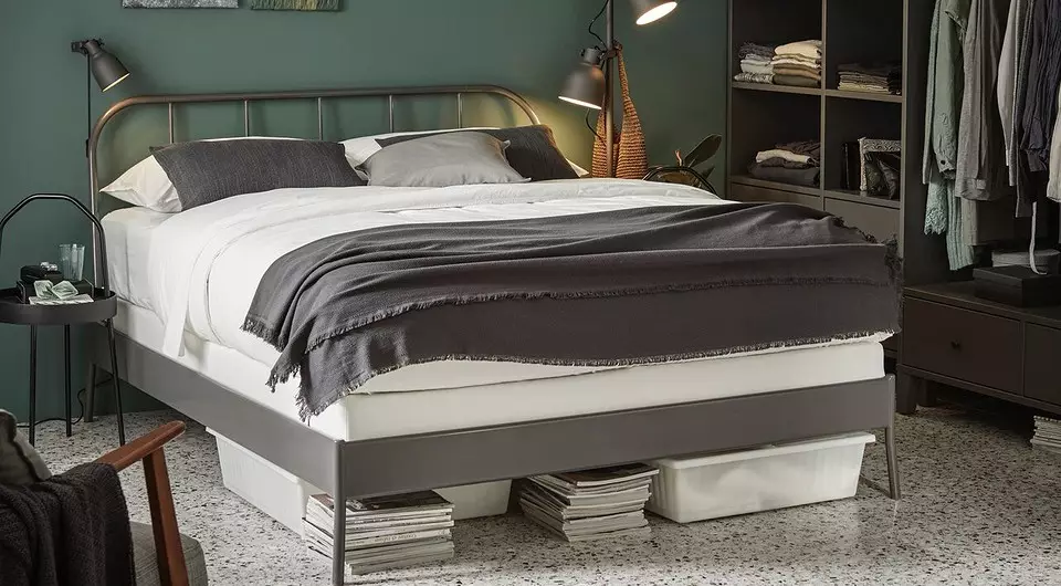 Ideaalne väikese magamistoaga: 7 ideed voodi all hoidmise korraldamiseks