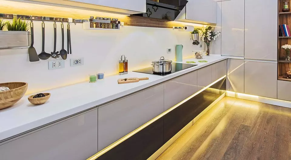 LED-tape in het interieur: hoe het te gebruiken en op te zetten