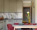 10 metrekarelik bir alana sahip bir mutfağın tasarımında işlevselliği ve stilini nasıl kaydedebilirsiniz. M: İpuçları ve 74 örnek 5854_66