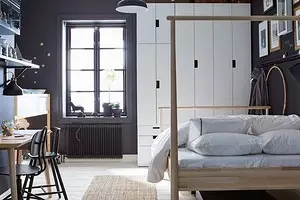 Wir zeichnen die Funktionsbereiche in einer kleinen Wohnung: 6 Ideen von IKEA 5871_1