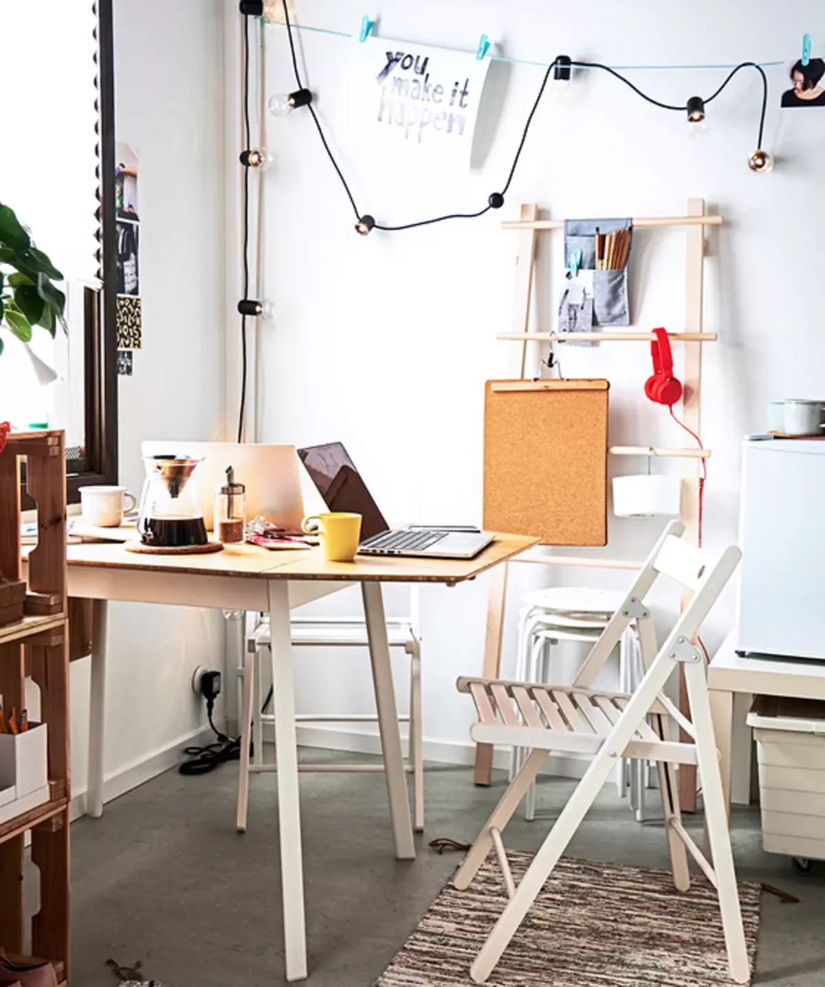 Dibuixem les àrees funcionals en un petit apartament: 6 idees d'IKEA 5871_10