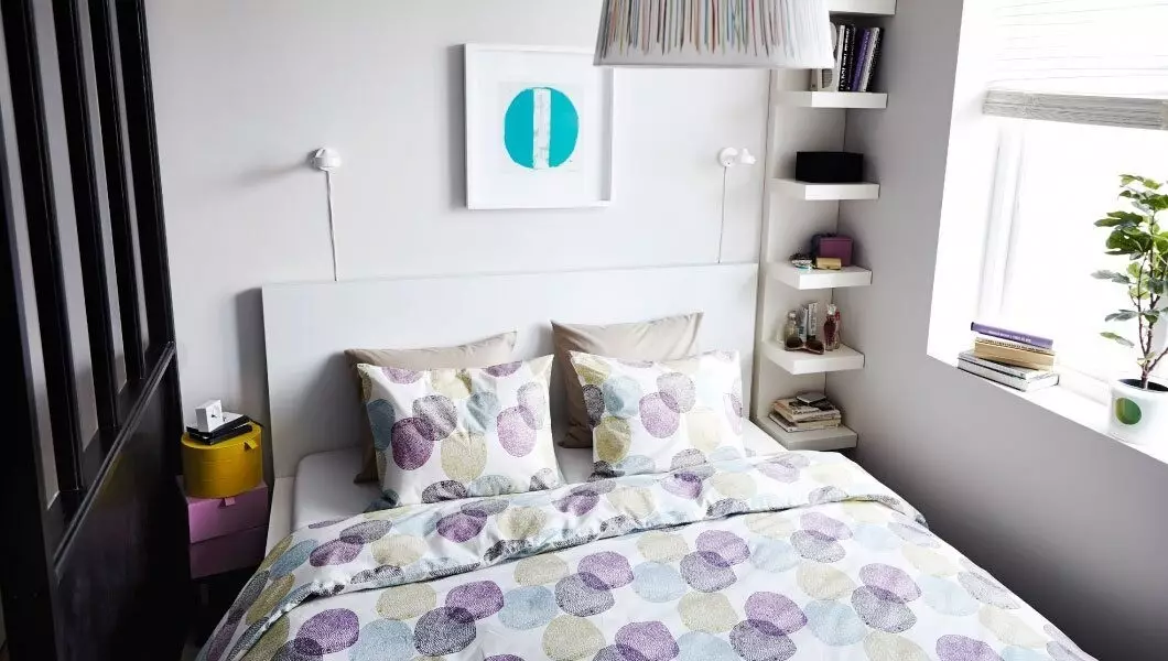 Dibujamos las áreas funcionales en un pequeño apartamento: 6 ideas de IKEA 5871_34