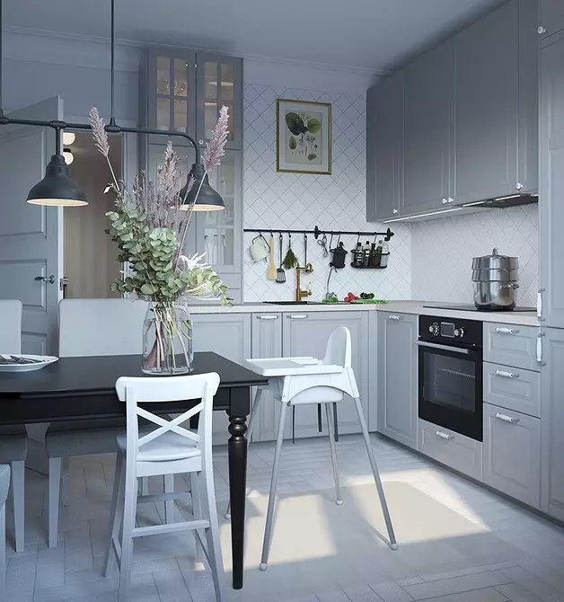 Որքան նորաձեւ: IKEA- ի 7 պատրաստի խոհանոցային նախագծեր, որոնք հեշտությամբ կարելի է ոգեշնչել 5969_10