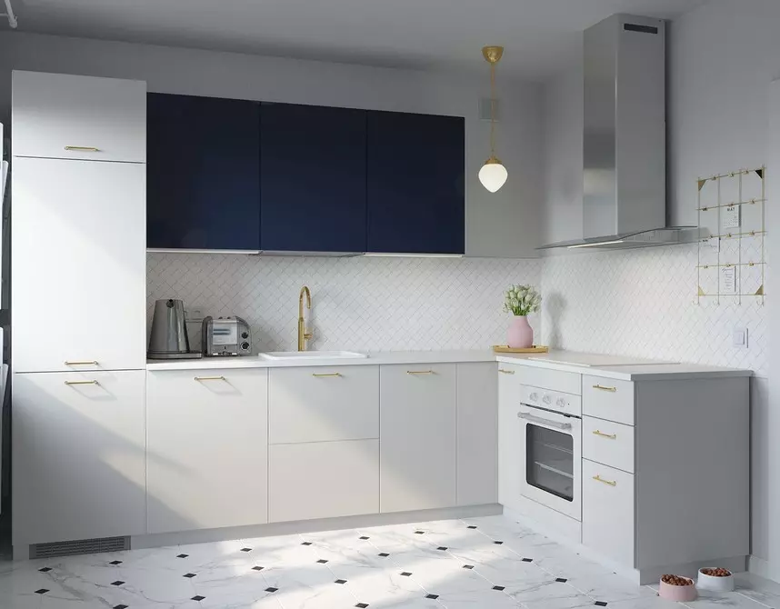 Hoe stijlvol! 7 kant-en-klare keukenprojecten van IKEA, die gemakkelijk kunnen worden geïnspireerd 5969_34