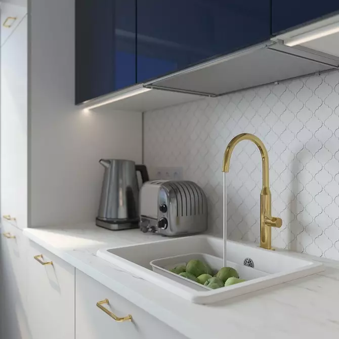 Hoe stijlvol! 7 kant-en-klare keukenprojecten van IKEA, die gemakkelijk kunnen worden geïnspireerd 5969_36