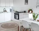 Fehér konyha fehér pultval: 5 design opciók és 50 fotó 5999_11