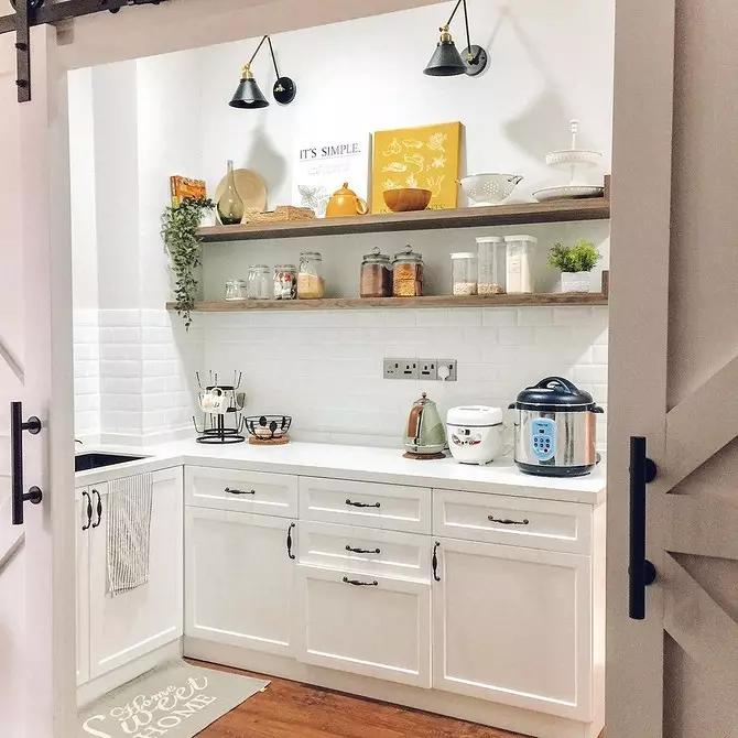 Beyaz tezgah ile beyaz mutfak: 5 Tasarım seçenekleri ve 50 fotoğraf 5999_16