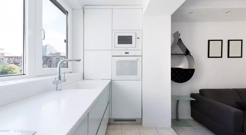 Baltā virtuve ar baltu countertop: 5 dizaina opcijas un 50 fotogrāfijas