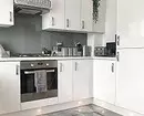 Baltā virtuve ar baltu countertop: 5 dizaina opcijas un 50 fotogrāfijas 5999_27