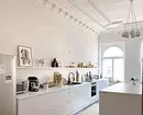 Cucina bianca con controsoffitto bianco: 5 opzioni di progettazione e 50 foto 5999_31