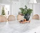 Baltā virtuve ar baltu countertop: 5 dizaina opcijas un 50 fotogrāfijas 5999_47