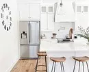 Bijela kuhinja s White Countertop: 5 opcija dizajna i 50 fotografija 5999_66