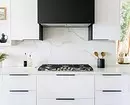 Bijela kuhinja s White Countertop: 5 opcija dizajna i 50 fotografija 5999_71