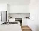 Baltoji virtuvė su balta stalviršiu: 5 dizaino parinktys ir 50 nuotraukų 5999_92