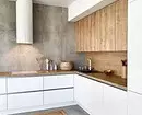 Bucătărie albă cu blat din lemn (42 fotografii) 6019_30