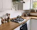 White Kitchen na may Wooden Countertop (42 Photos) 6019_4
