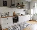 مطبخ أبيض مع كونترتوب خشبي (42 صورة) 6019_70