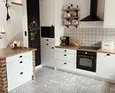 Бяла кухня с дървен плот (42 снимки) 6019_82