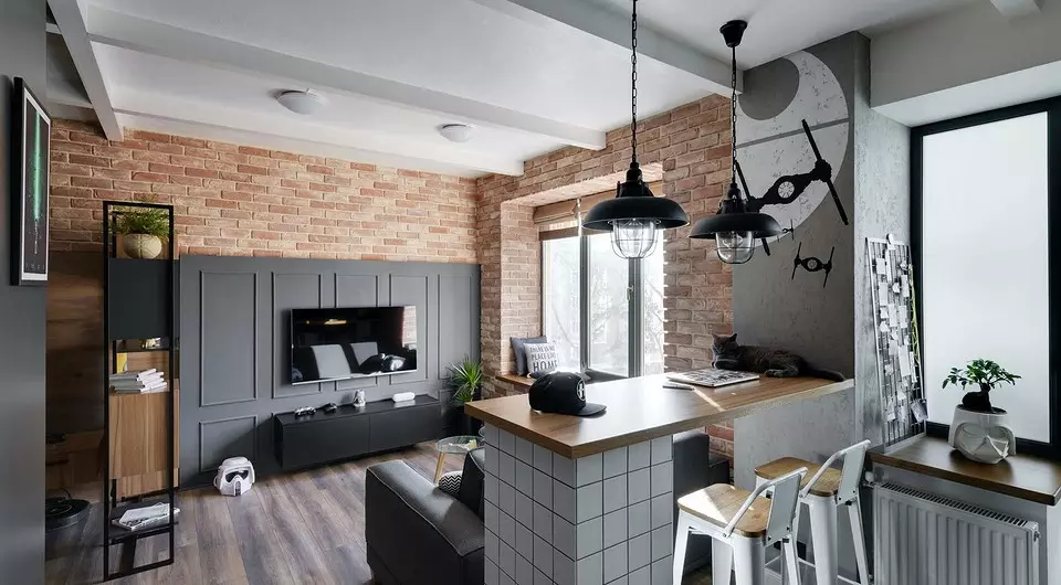 Design Apartment Studio-området på 30 kvadratmeter. M: 10 riktiga exempel (och ta dem att upprepa)