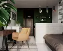 Design Apartment Studio area di 30 metri quadrati. M: 10 esempi reali (e portali a ripetere) 6041_22