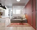 Design Apartment Studio area di 30 metri quadrati. M: 10 esempi reali (e portali a ripetere) 6041_69
