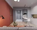 Design Apartment Studio area di 30 metri quadrati. M: 10 esempi reali (e portali a ripetere) 6041_72
