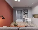 Desain Area Studio Apartemen 30 meter persegi. M: 10 Contoh nyata (dan bawa mereka untuk mengulang) 6041_72