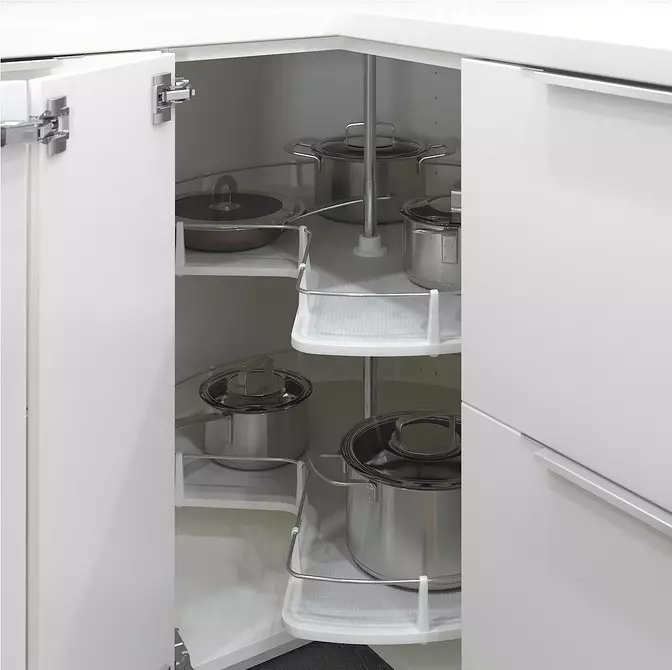 Kuinka valita keittiökotelot ja järjestää oikea varastointi: 7 tärkeitä vinkkejä 6191_19