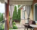 Velg gardinene for verandaen og terrassen på materialet, fargen og skjemaet 6224_106