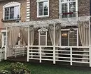 Velg gardinene for verandaen og terrassen på materialet, fargen og skjemaet 6224_24