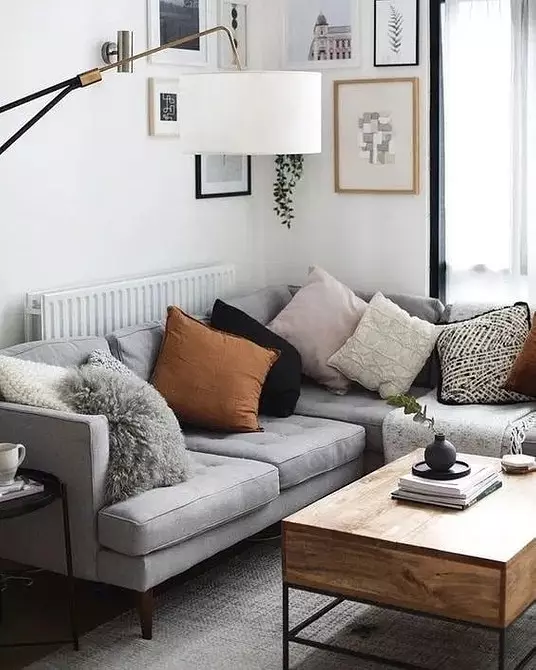 7 Užitečné a pohodlné nápady pro výrobu malého obývacího pokoje 628_22