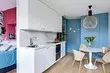 Design Apartment Studio 20 metros cadrados. M: Solucións elegantes e prácticas, por exemplo, 7 proxectos