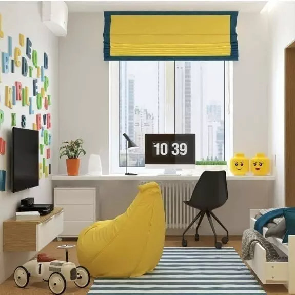 Vypracujeme interiér ve žlutých barvách: 4 Univerzální rady a nejlepší kombinaci 6342_87