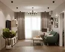 Trendy 2020: 70 možností pro módní záclony v obývacím pokoji 6418_117