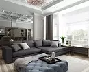 Trendy 2020: 70 možností pro módní záclony v obývacím pokoji 6418_64
