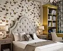 Desain wallpaper kamar tidur: tren mode 2020 dan tip penjualan 6477_107