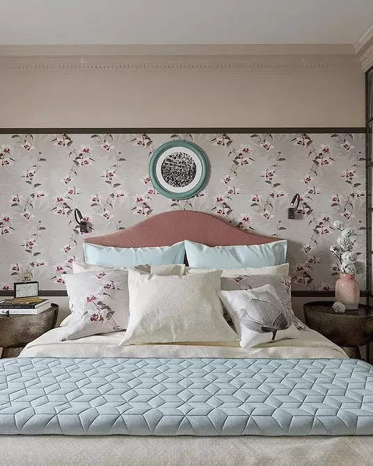 寝室の壁紙デザイン：ファッショントレンド2020と販売のヒント 6477_66