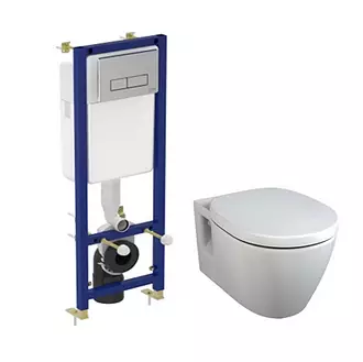 Тоалет са инсталацијом висећег идеалног стандарда Спајање