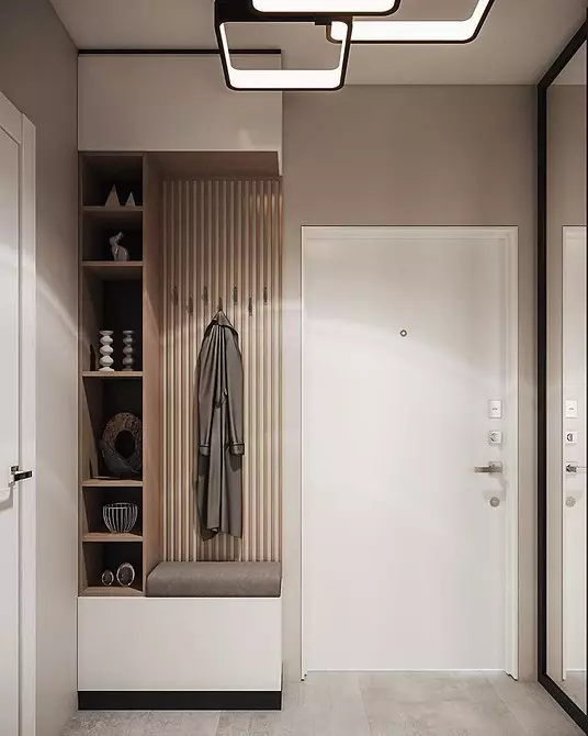 How to arrange a beautiful and functional design of the hallway of 4 square meters. M. 661_40